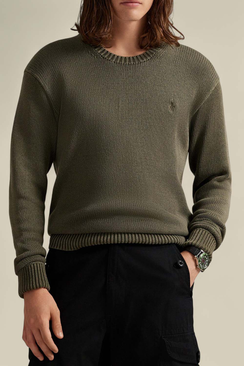 תמונת דוגמן קידמית של סריג כותנה