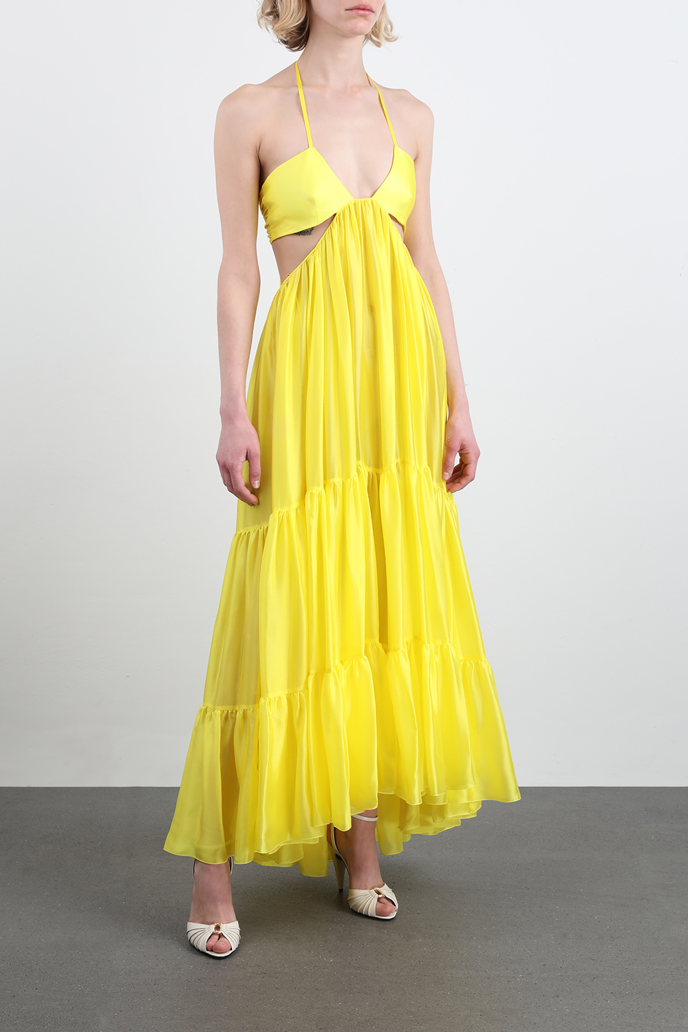 next yellow maxi dress