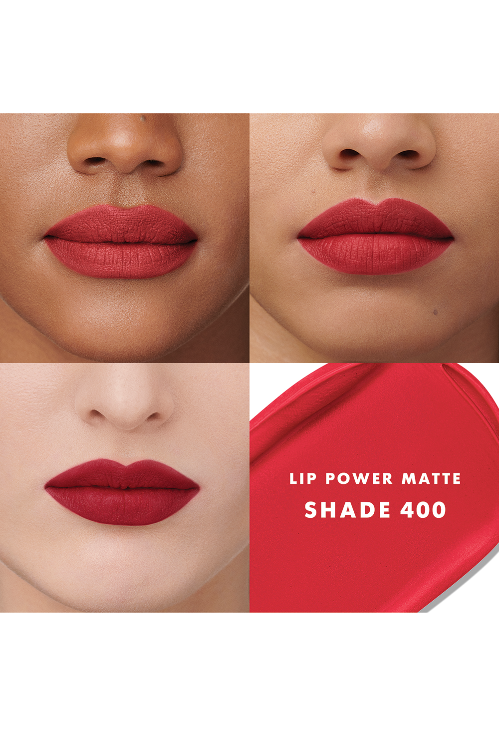 תמונה אחורית של שפתון עמיד ליפ פאוור בגימור מאט 400