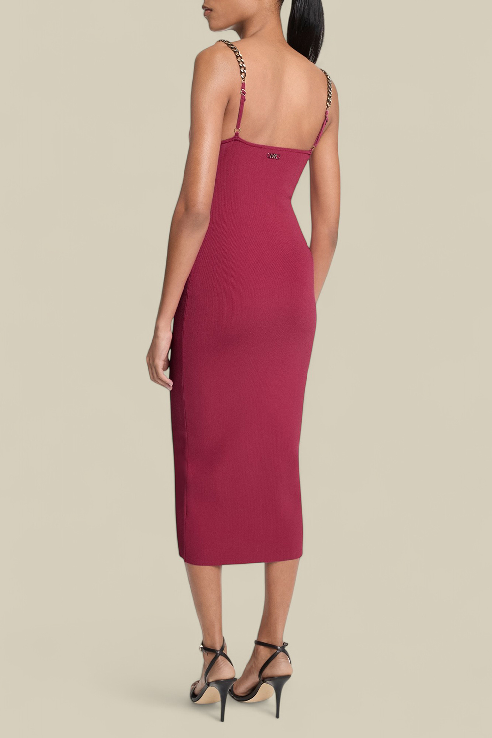 תמונת דוגמן אחורית של שמלת מקסי