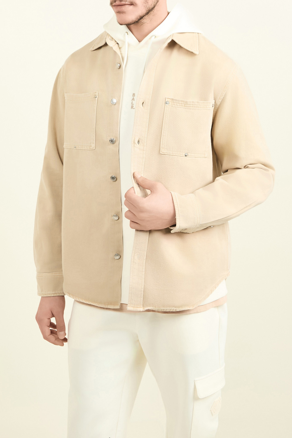 תמונת דוגמן קידמית של ז'קט ג'ינס