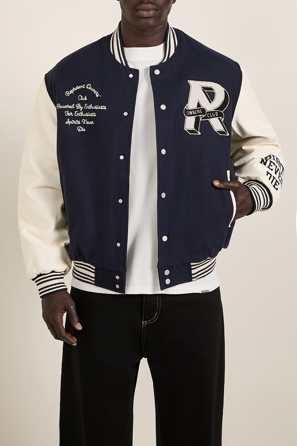 תמונת דוגמן קידמית של ז'קט צמר