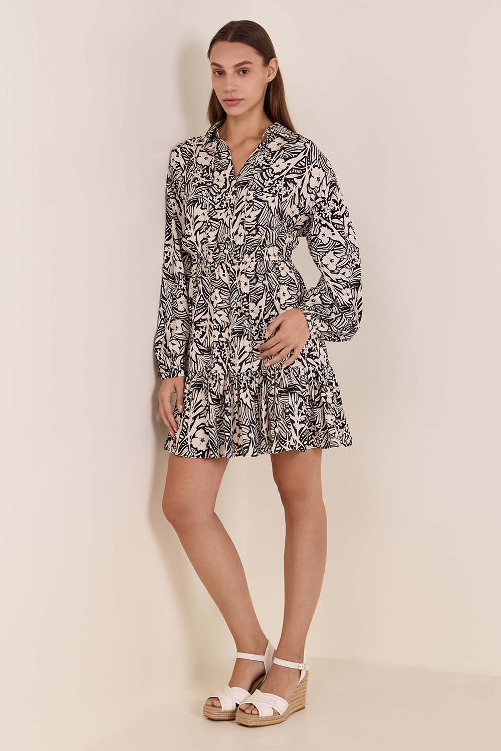 תמונת דוגמן קידמית של נעלי אספדריל עקב