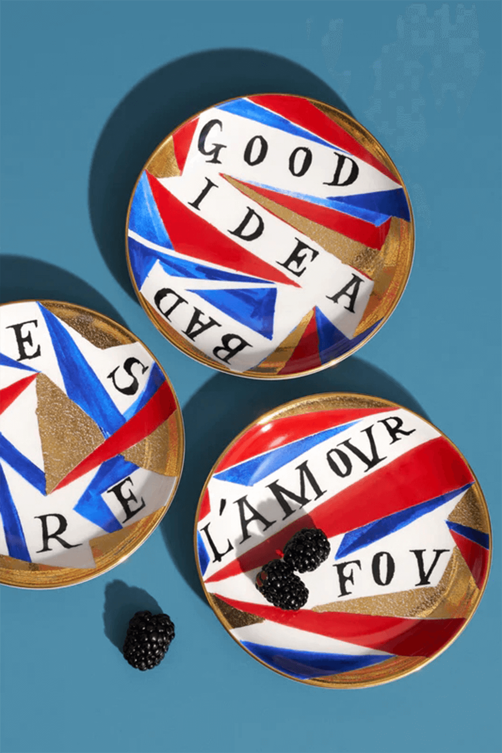 תמונה אחורית של Ruan Hoffmann Canape Plate - L Amour Fou