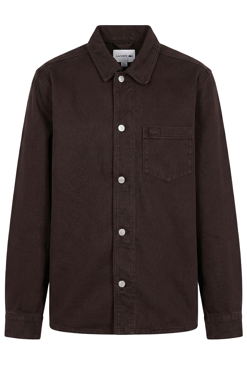 תמונה קידמית של ז'קט-חולצה ג'ינס אוברסייז