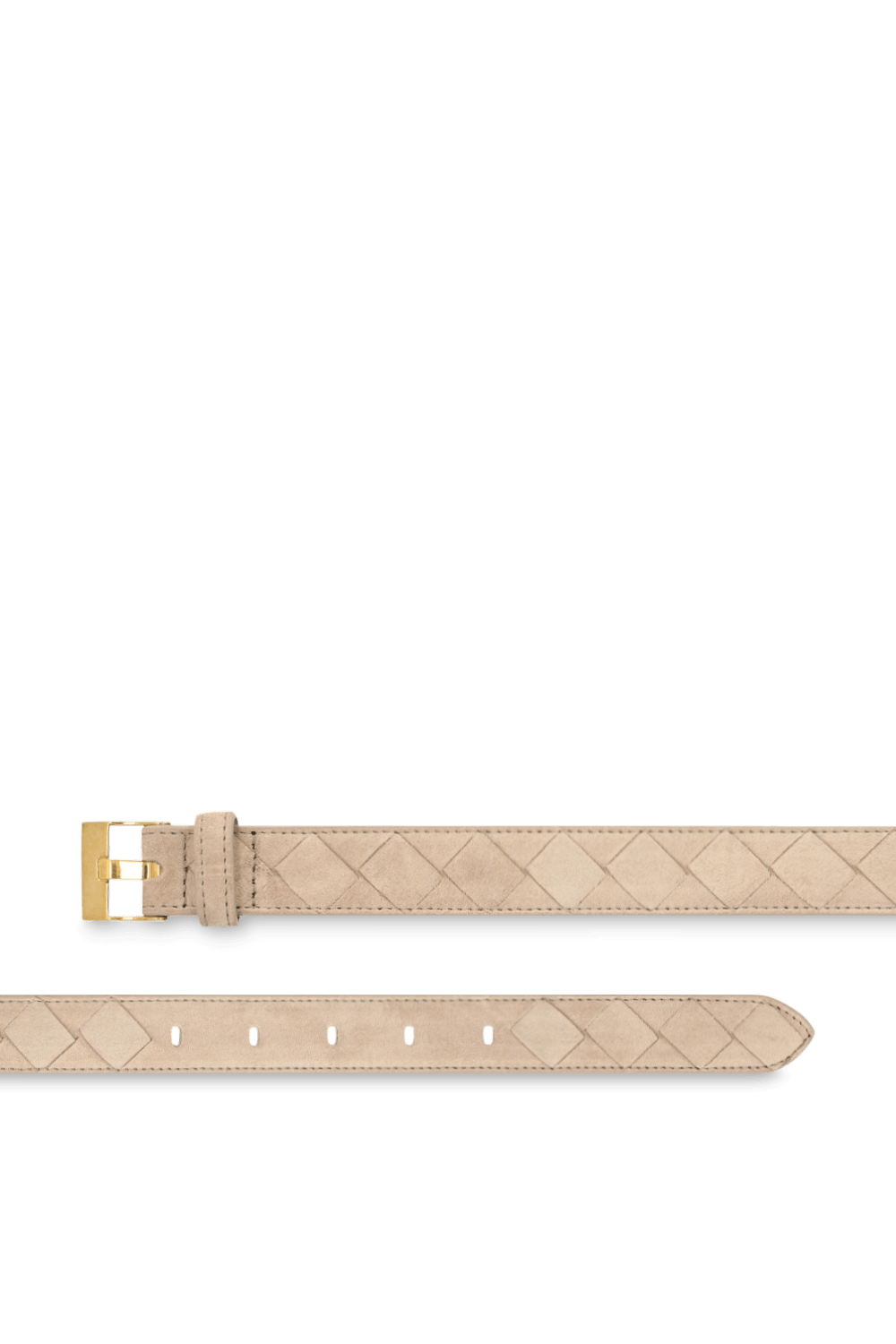 תמונה אחורית של חגורת זמש קלוע