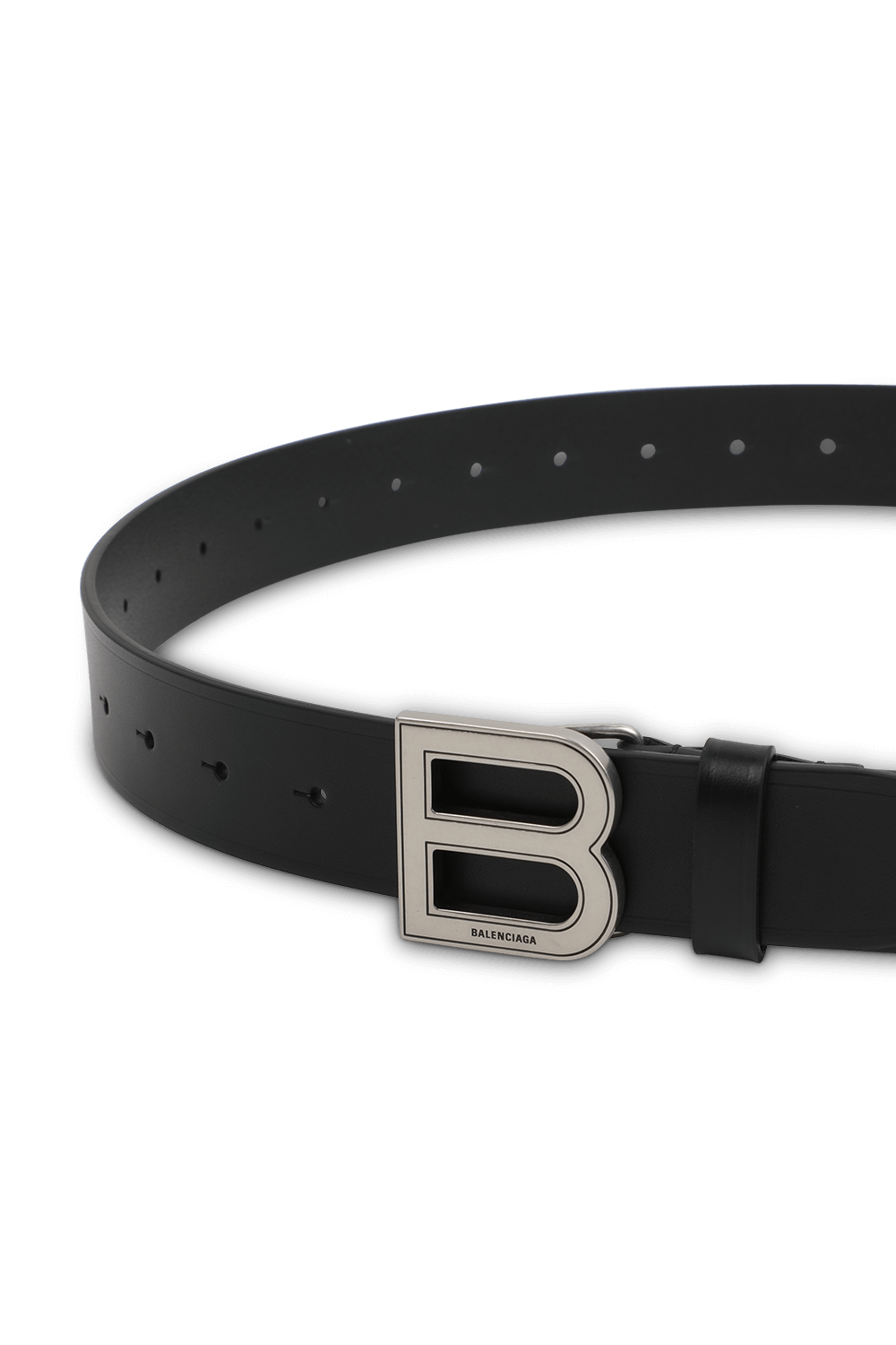 תמונת פנים של חגורות לוגו דאבל בי שחורה