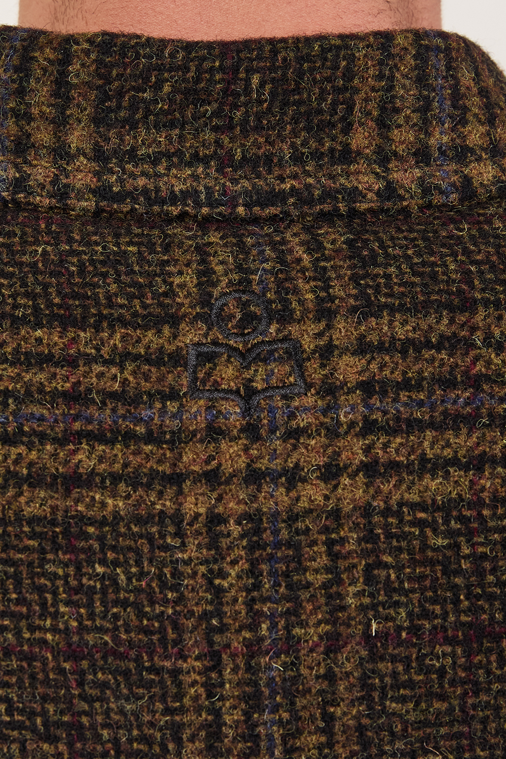 תמונת תקריב דוגמן של חולצת ז'קט