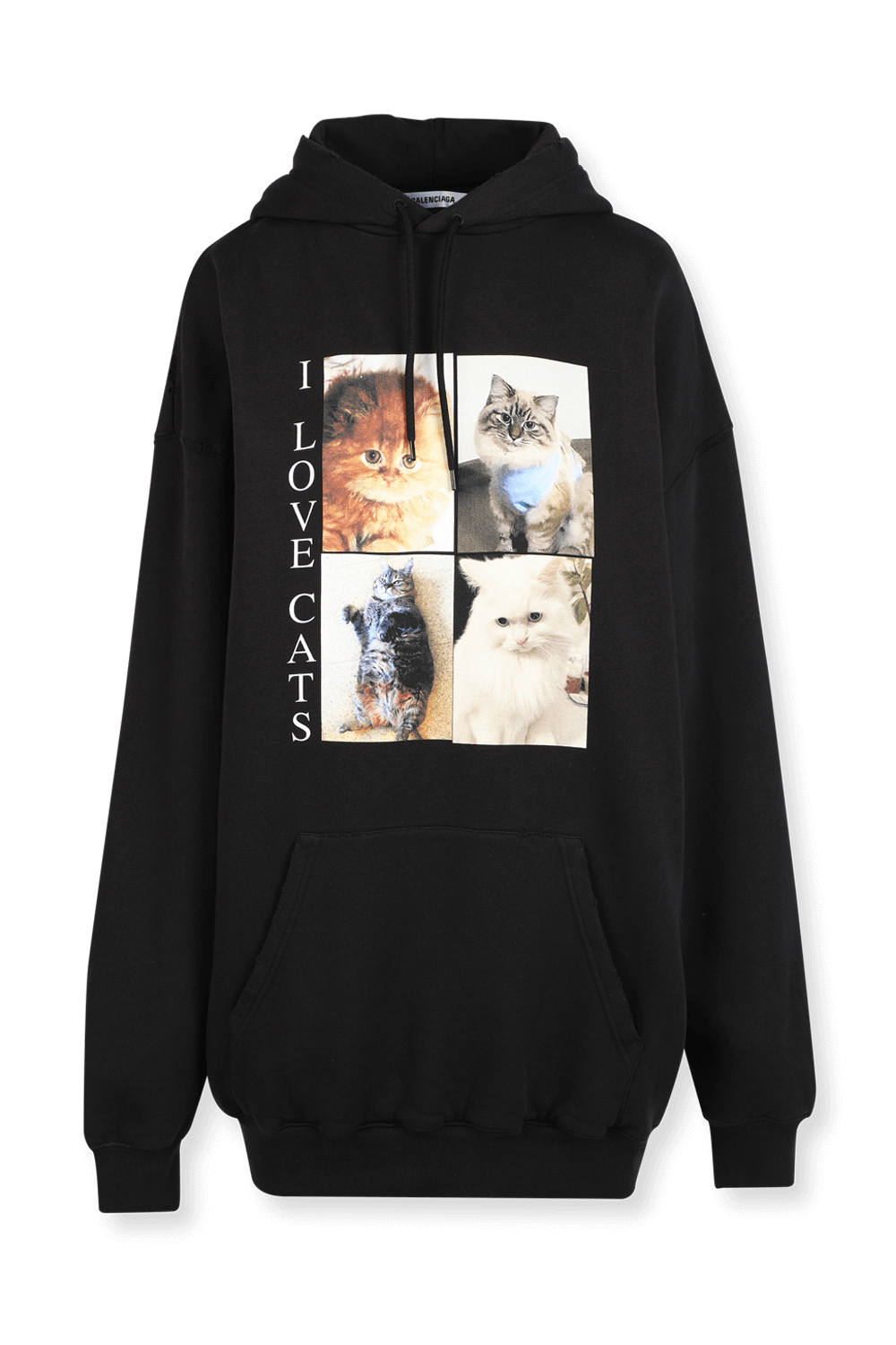 balenciaga i love cats hoodie