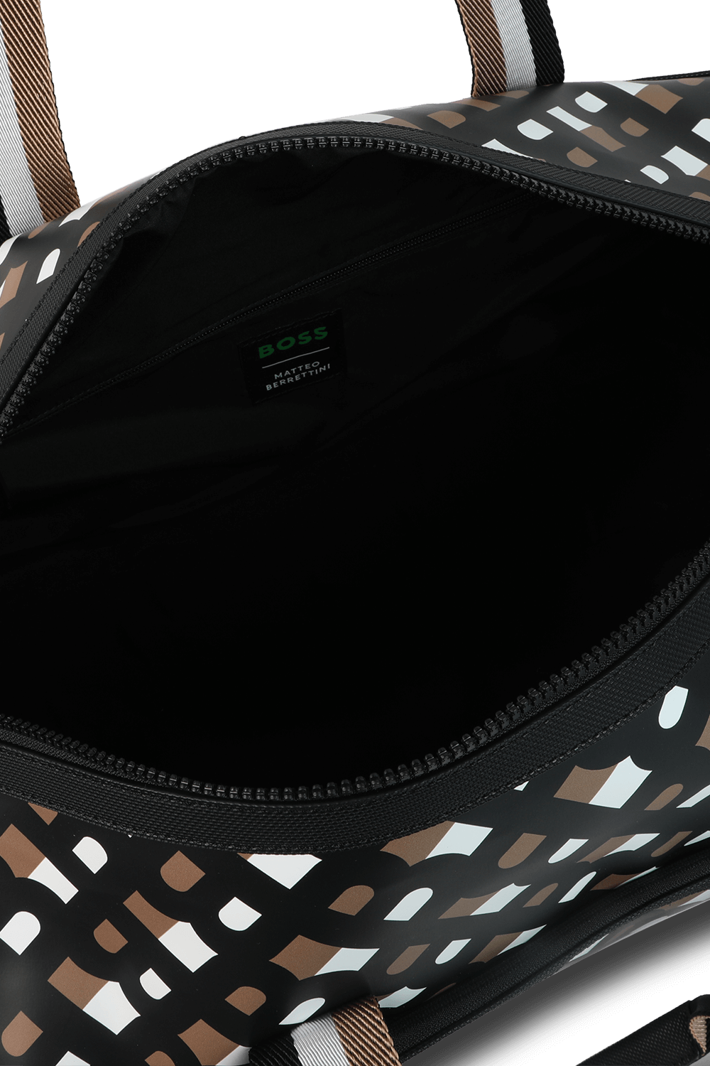 תמונת פנים של תיק נסיעה מונוגרמי