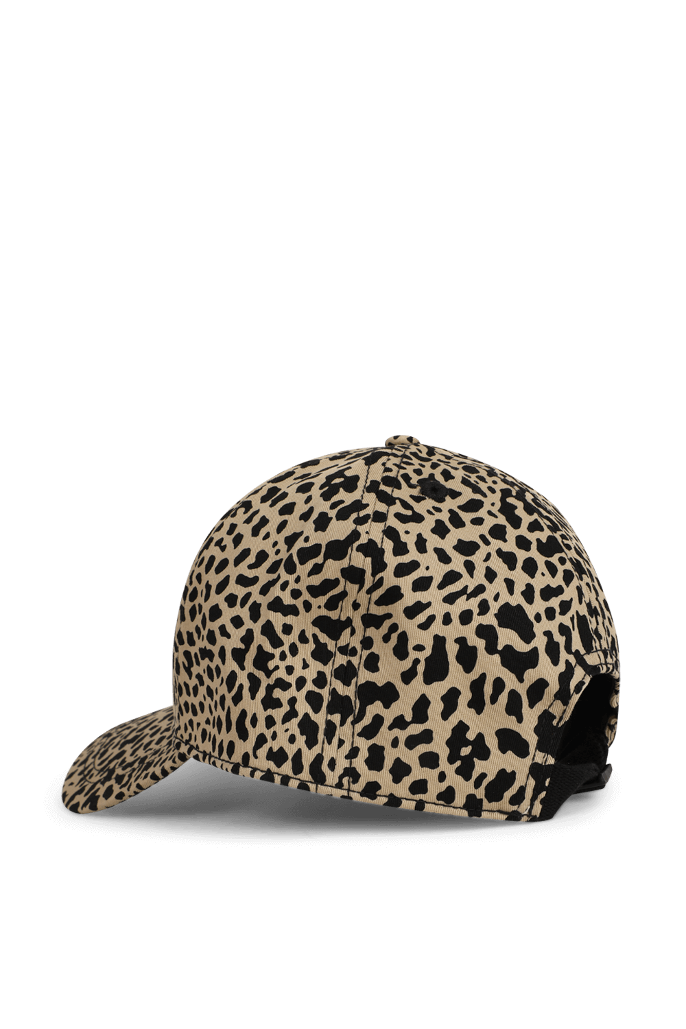 תמונה אחורית של כובע מצחייה ספורטיבי בהדפס מנומר