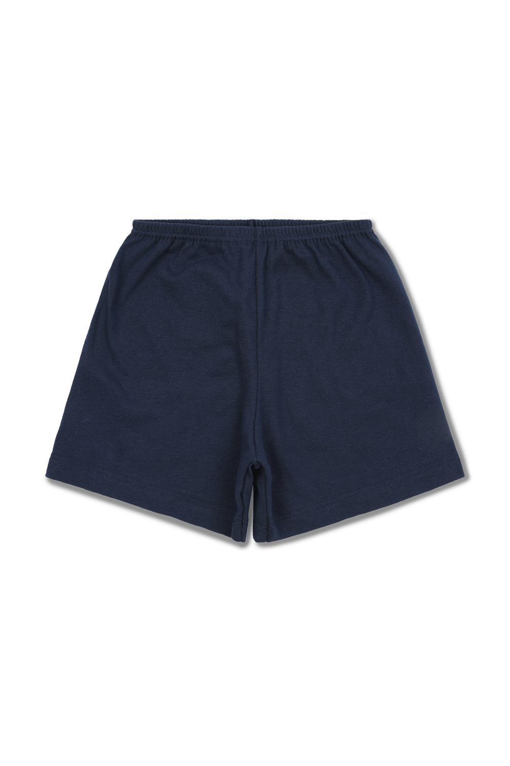 תמונת פנים של גילאי 2-5 סט פיג'מה קצר בכחול עם הדפס של חיות הים