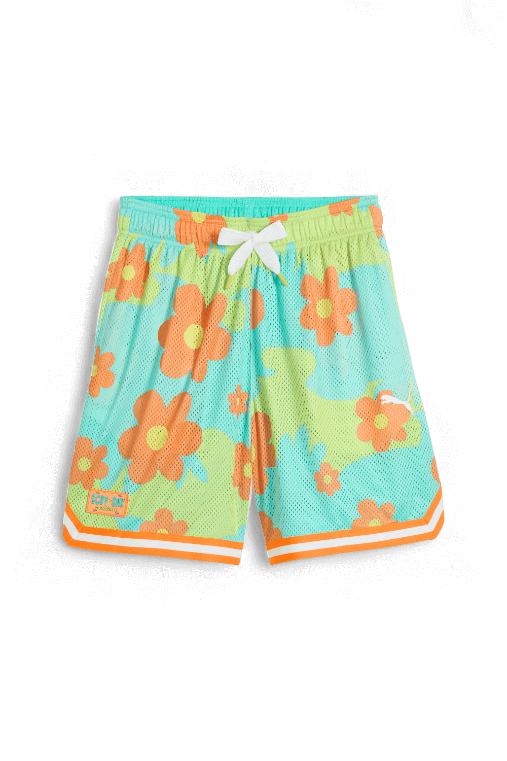 תמונה קידמית של פומה הופס X סקובי דו מכנסי כדורסל דו צדדים