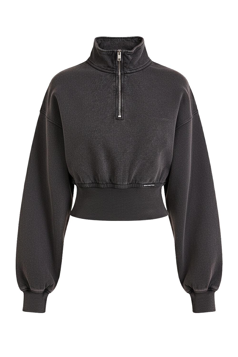 תמונה קידמית של סווטשירט עם צווארון גבוה