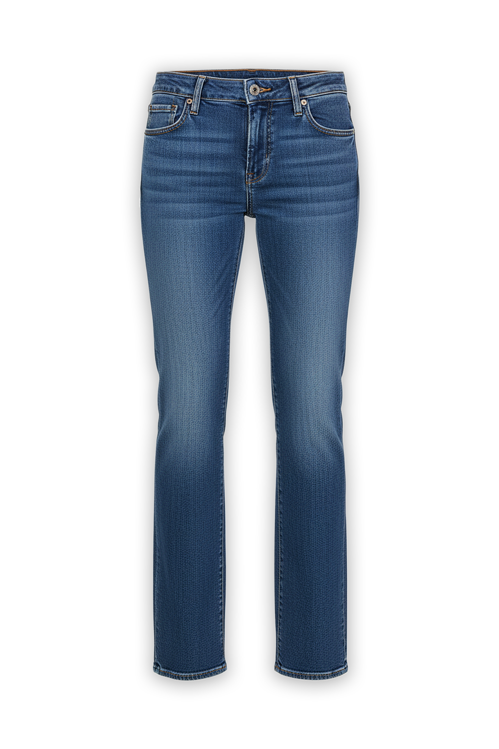 תמונה קידמית של מכנסי ג'ינס בגזרה מתרחבת