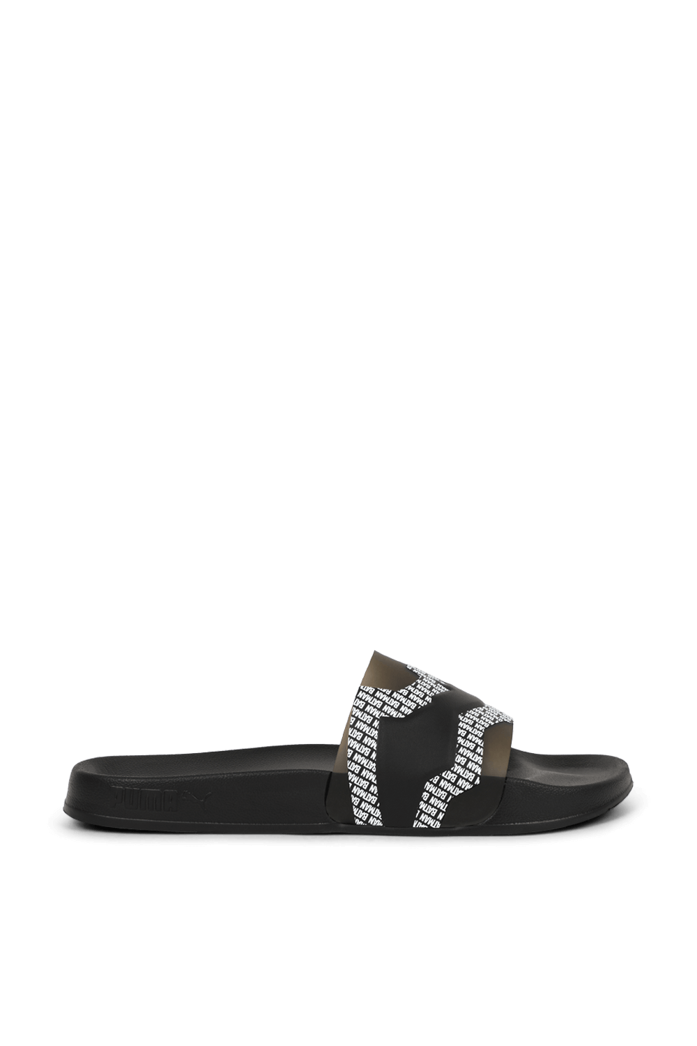 תמונה קידמית של פומה X באטמן כפכפי סליידס 2.0 עם לוגו