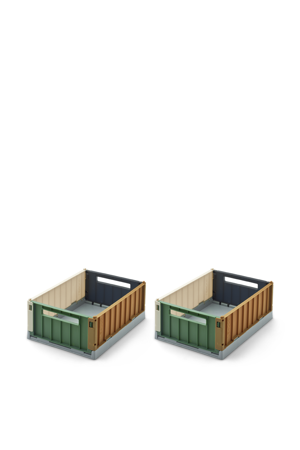 תמונה קידמית של זוג קופסאות איחסון