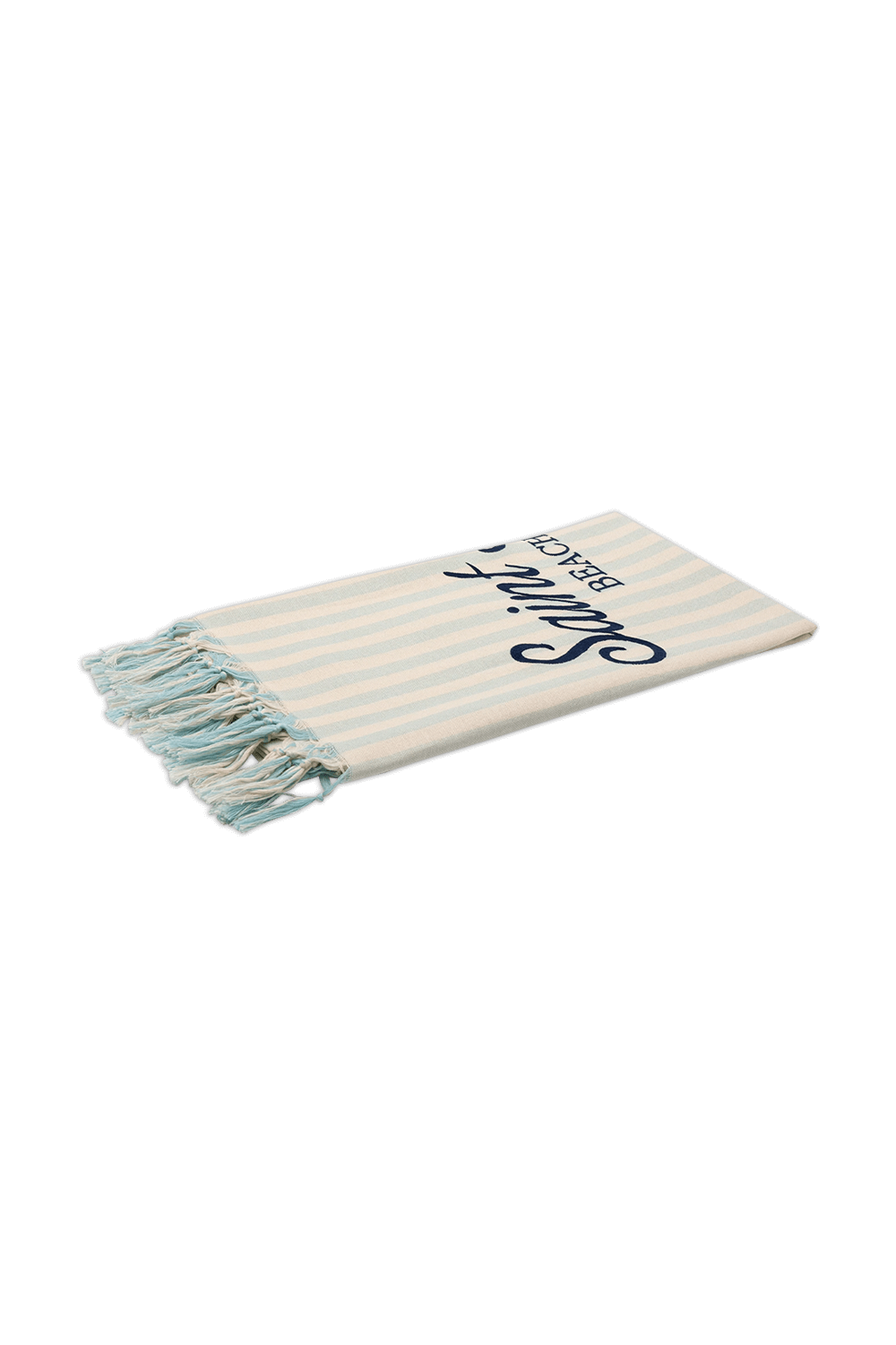 תמונה אחורית של מגבת חוף