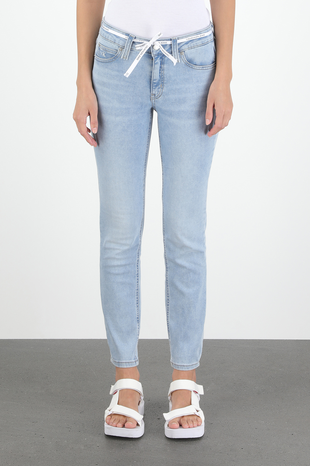 light blue high rise jeans