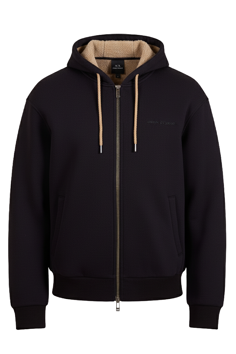 תמונה קידמית של סווטשירט קפוצ'ון פליז