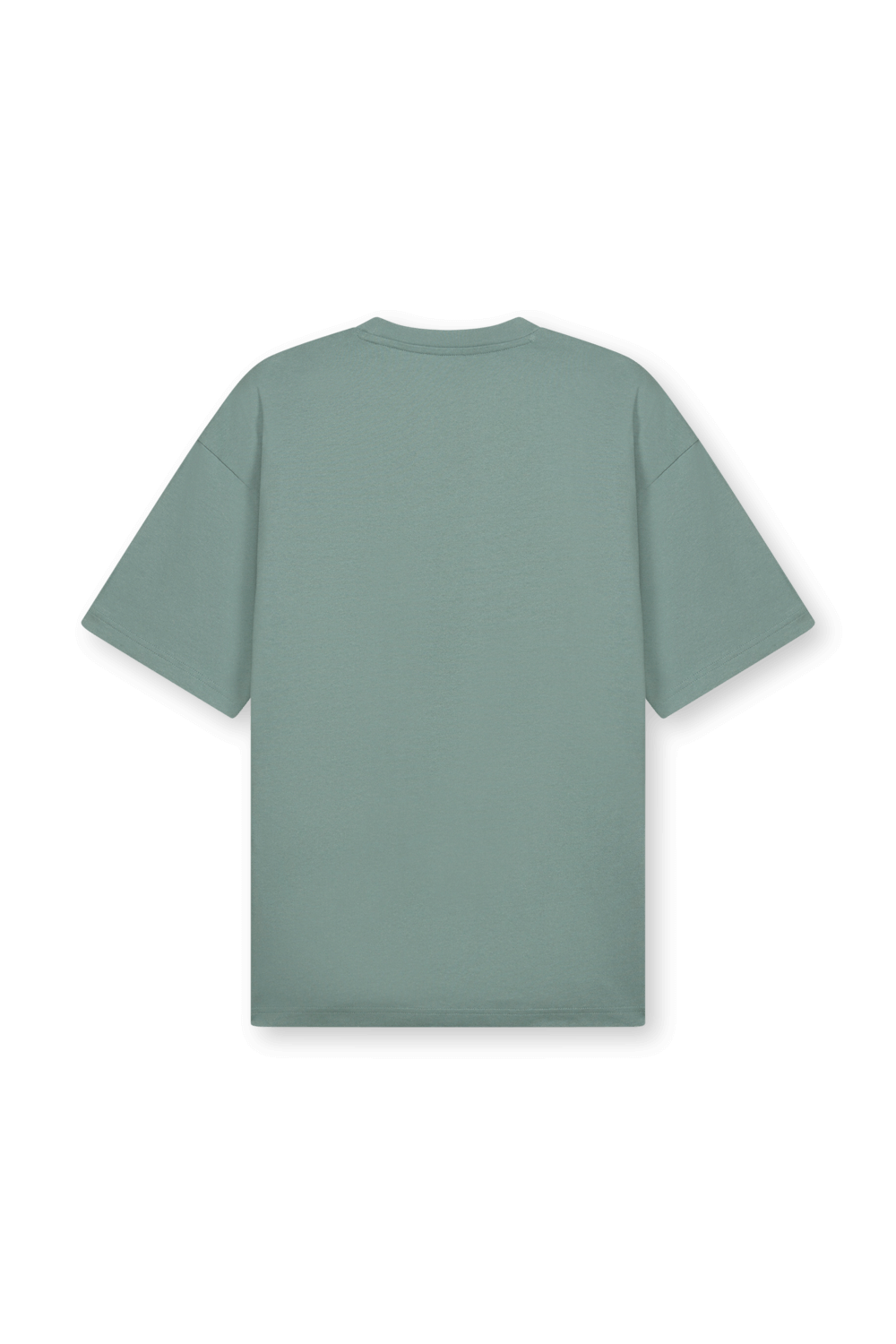 תמונה אחורית של חולצת טי אוברסייז