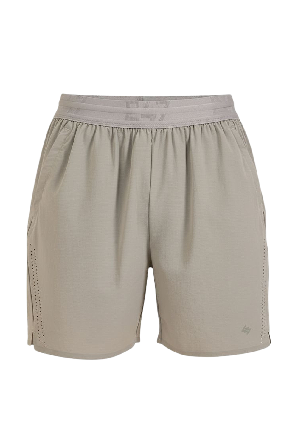 תמונה קידמית של מכנסי אימון קצרים