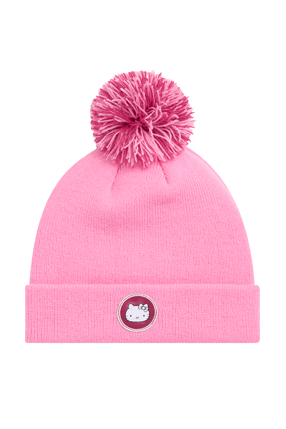 תמונה קידמית של פומה X הלו קיטי כובע עם פונפון