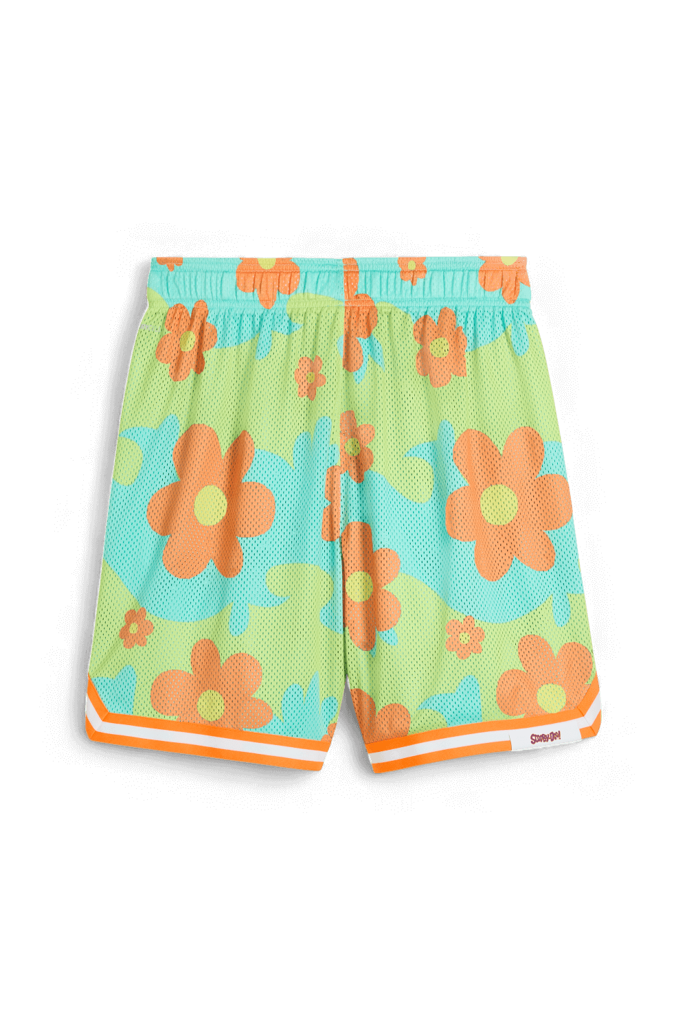 תמונה אחורית של פומה הופס X סקובי דו מכנסי כדורסל דו צדדים