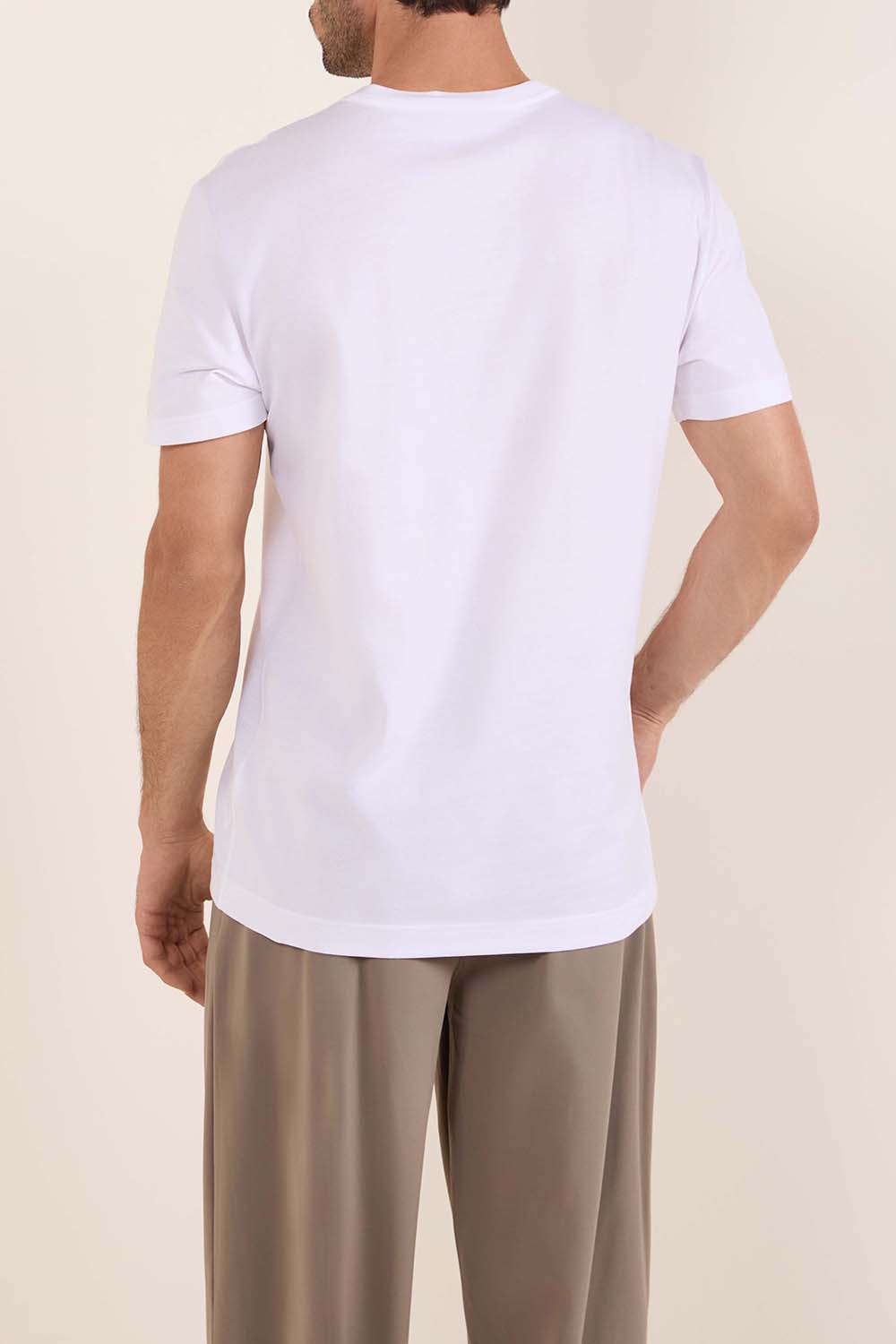 תמונת דוגמן אחורית של חולצת טי