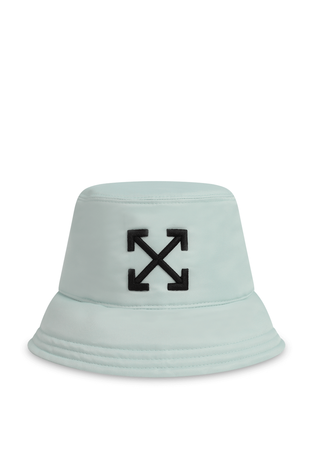 תמונה קידמית של כובע באקט עם לוגו חץ רקום