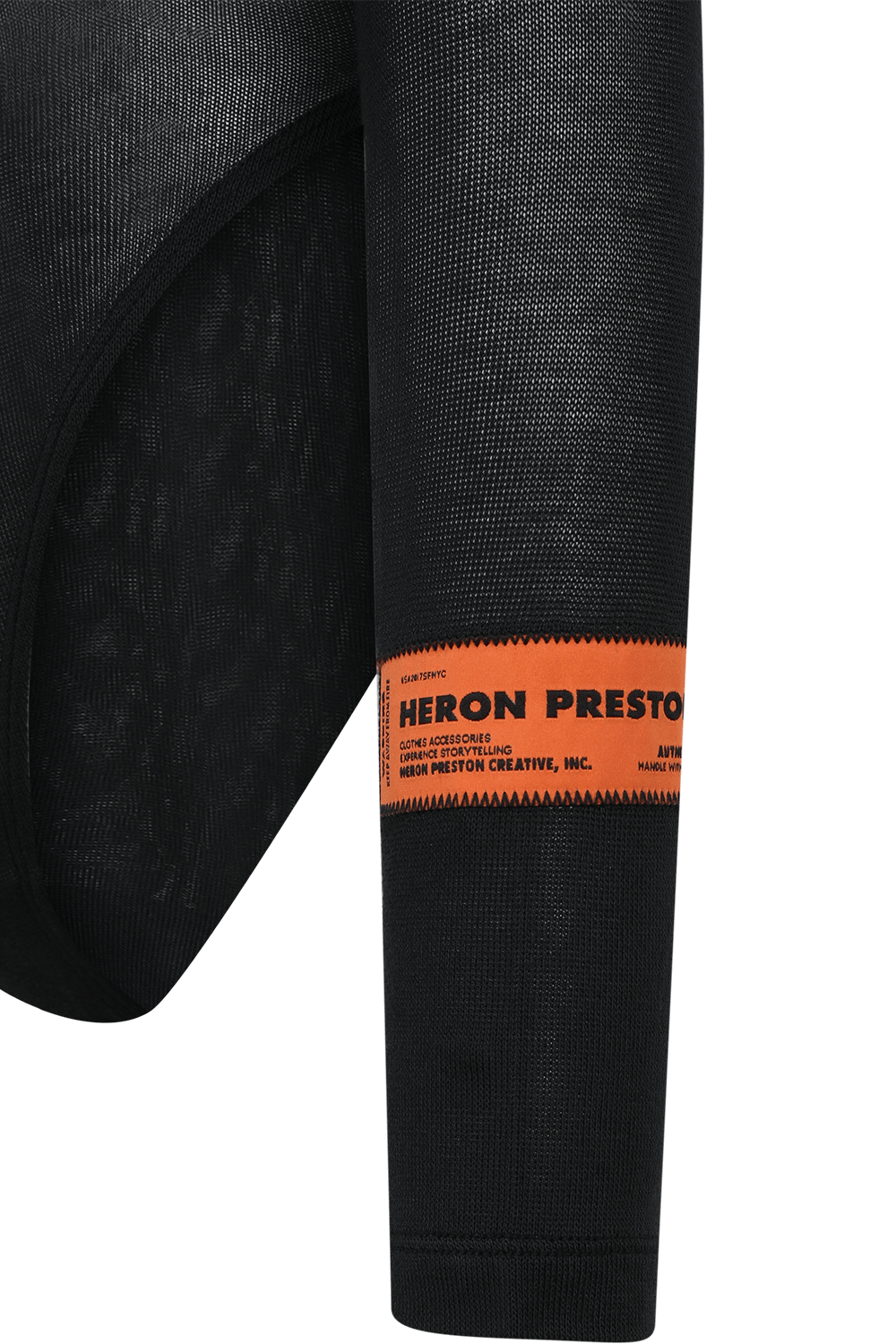 תמונה אחורית של בגד גוף שקוף ארוך