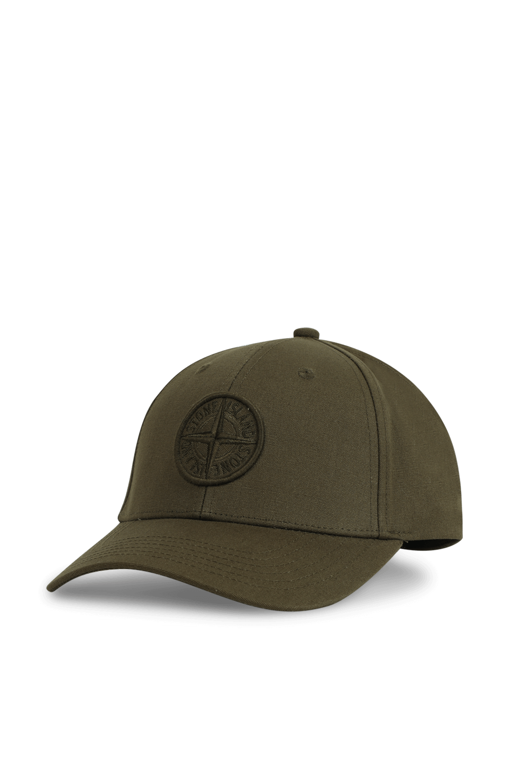 תמונה קידמית של כובע מצחייה ירוק עם לוגו רקום