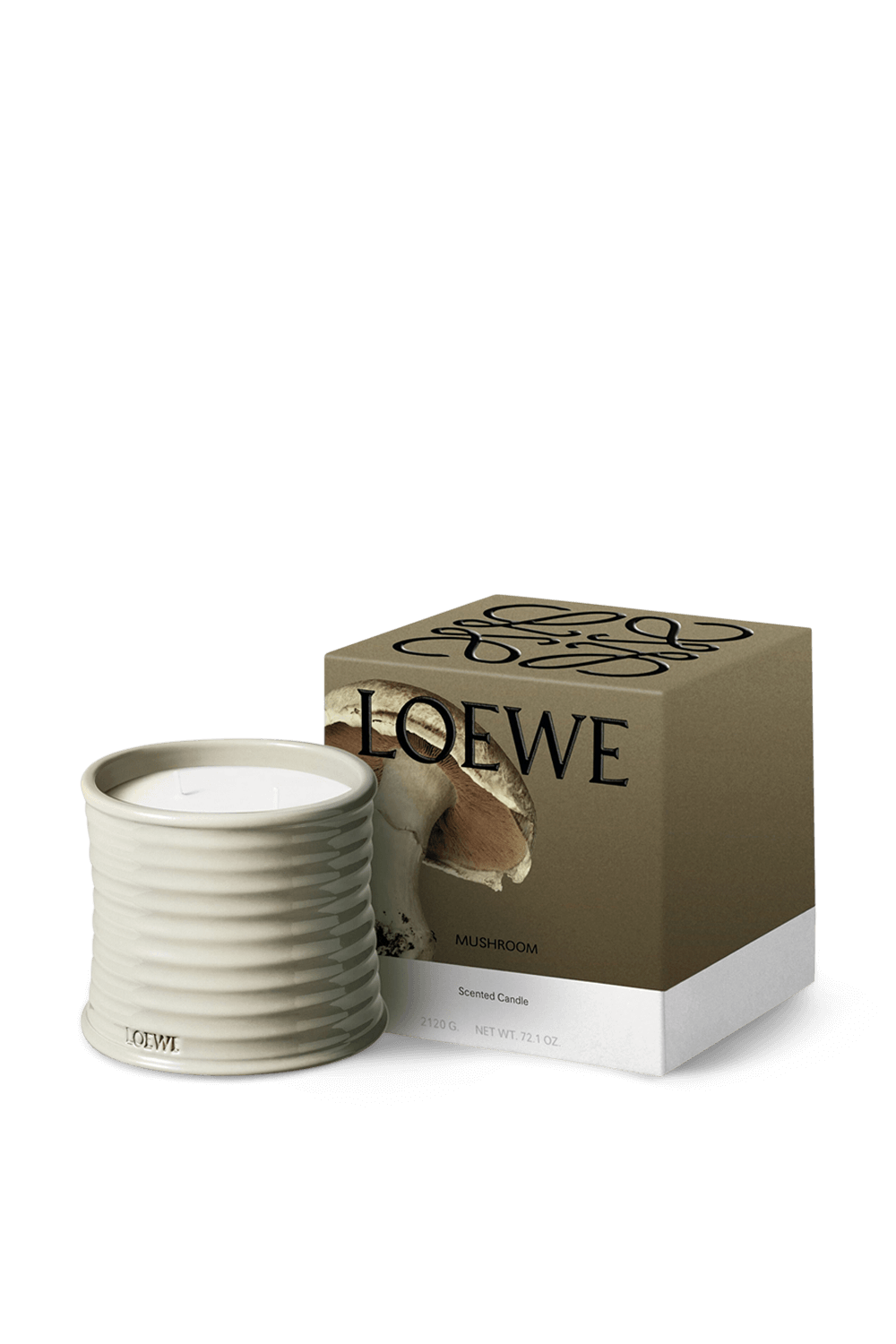 תמונה אחורית של LOEWE Mushroom Medium Scented Candle