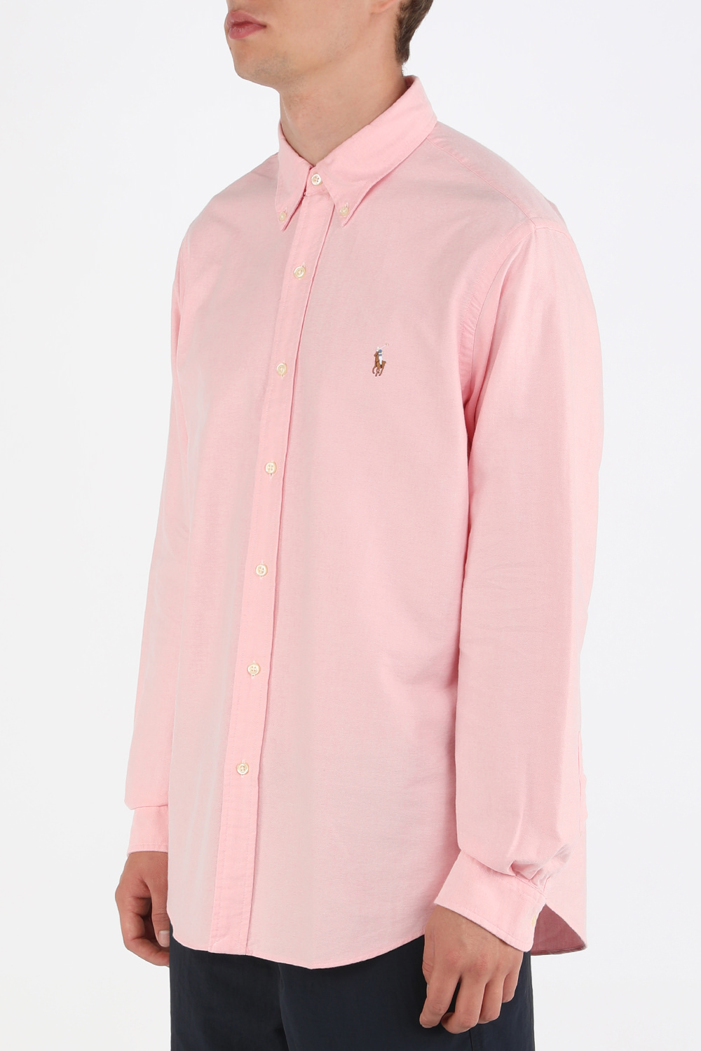 תמונת דוגמן קידמית של Long Sleeve Sport Shirt in Pink