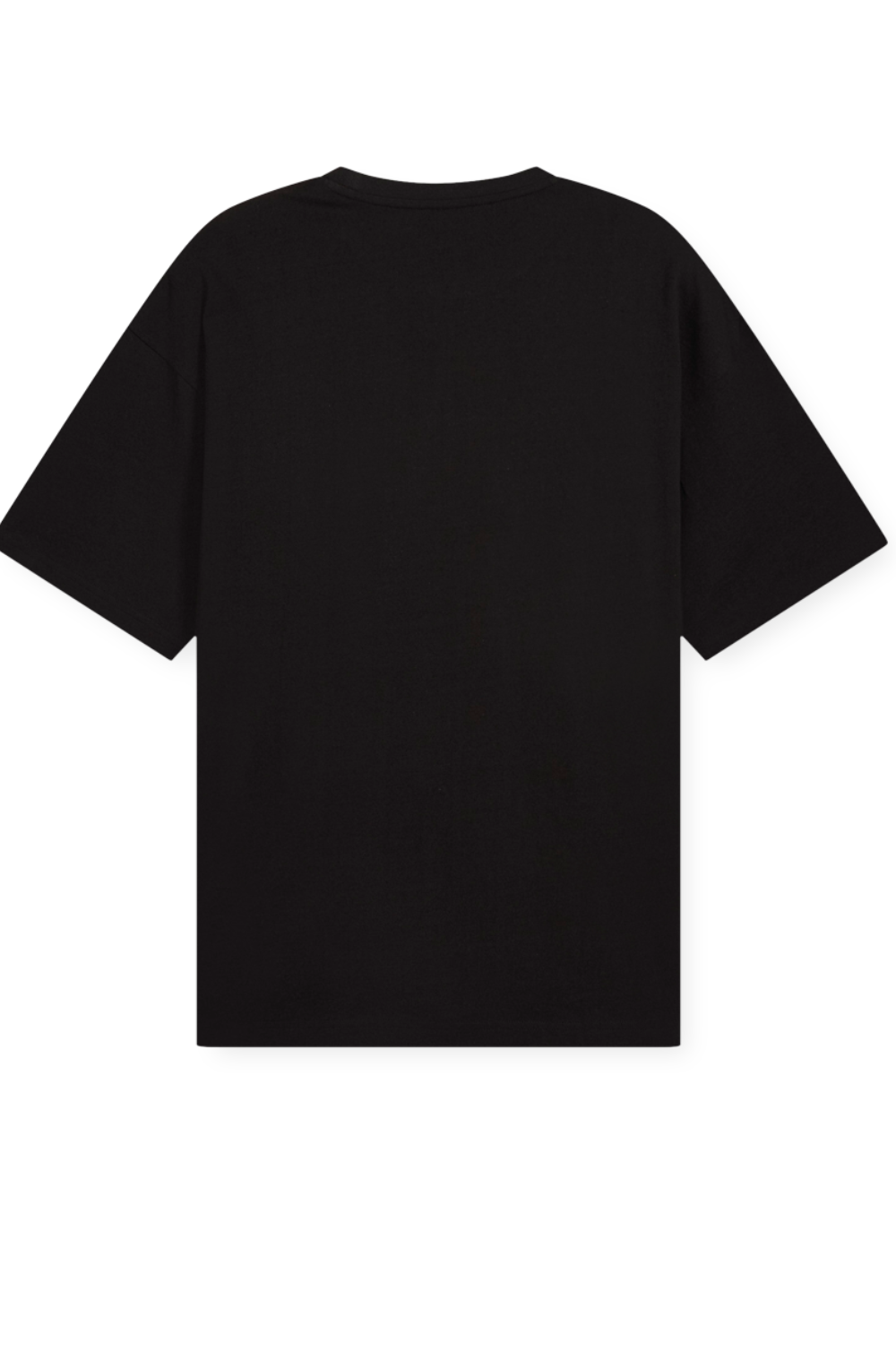 תמונה אחורית של חולצת טי אוברסייז