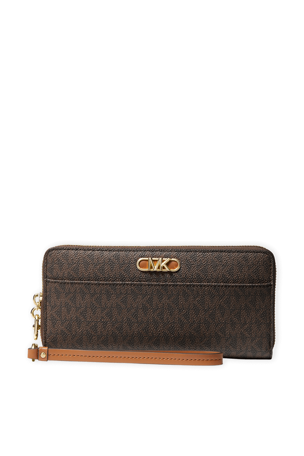 תמונה קידמית של ארנק מונוגרמי עם ידית נשיאה