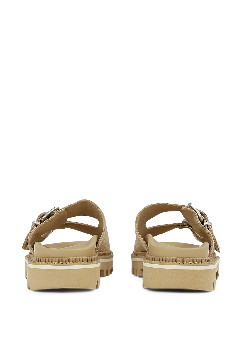 תמונה אחורית של סנדלי סליידס