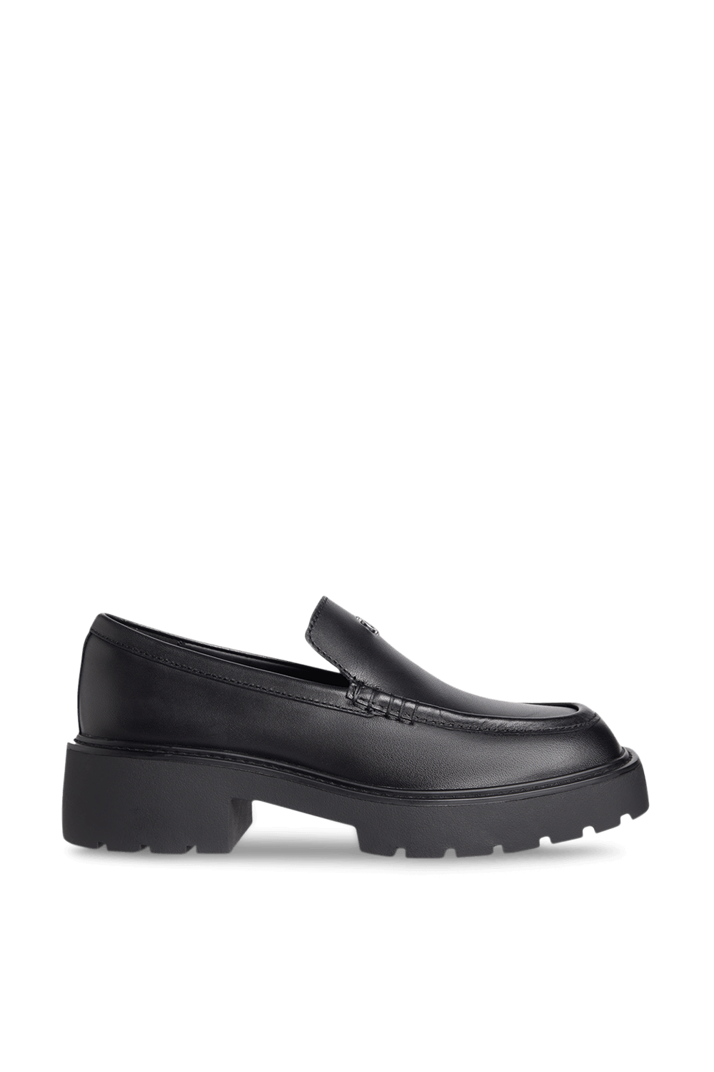 תמונה קידמית של נעלי מוקסינים פלטפורמה