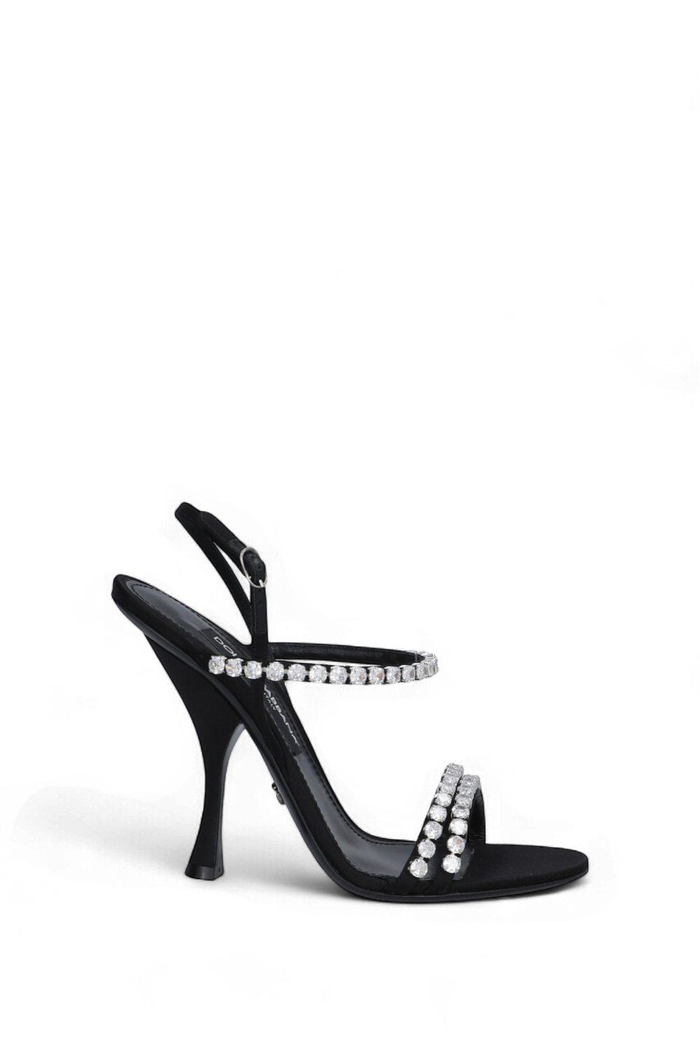 תמונה קידמית של סנדלי עקב קריסטל