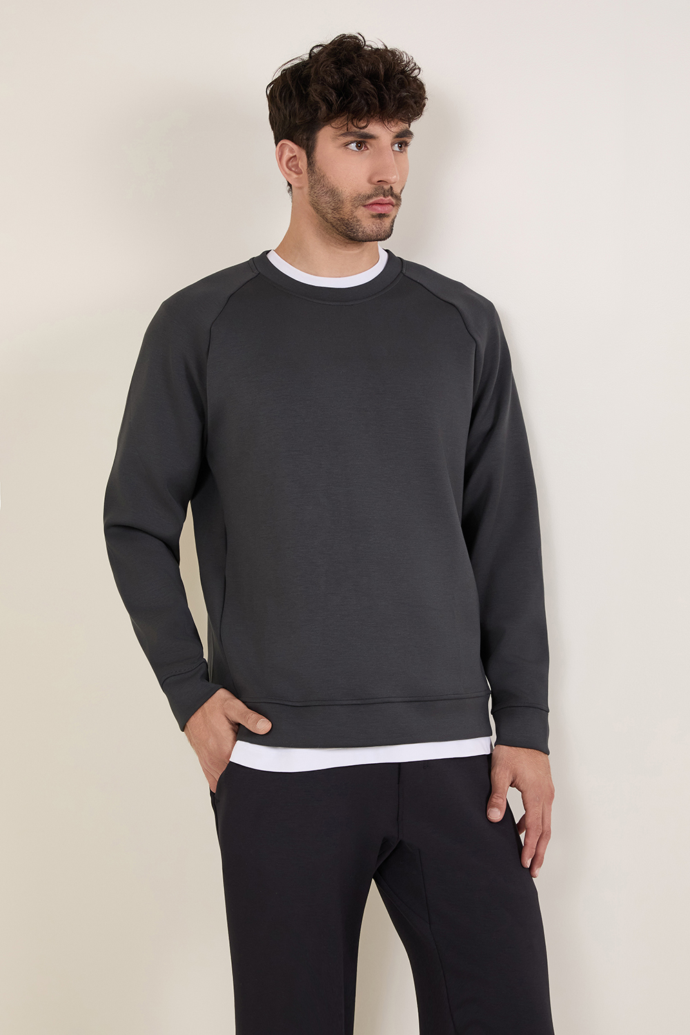 תמונת דוגמן קידמית של Smooth Spacer Crew