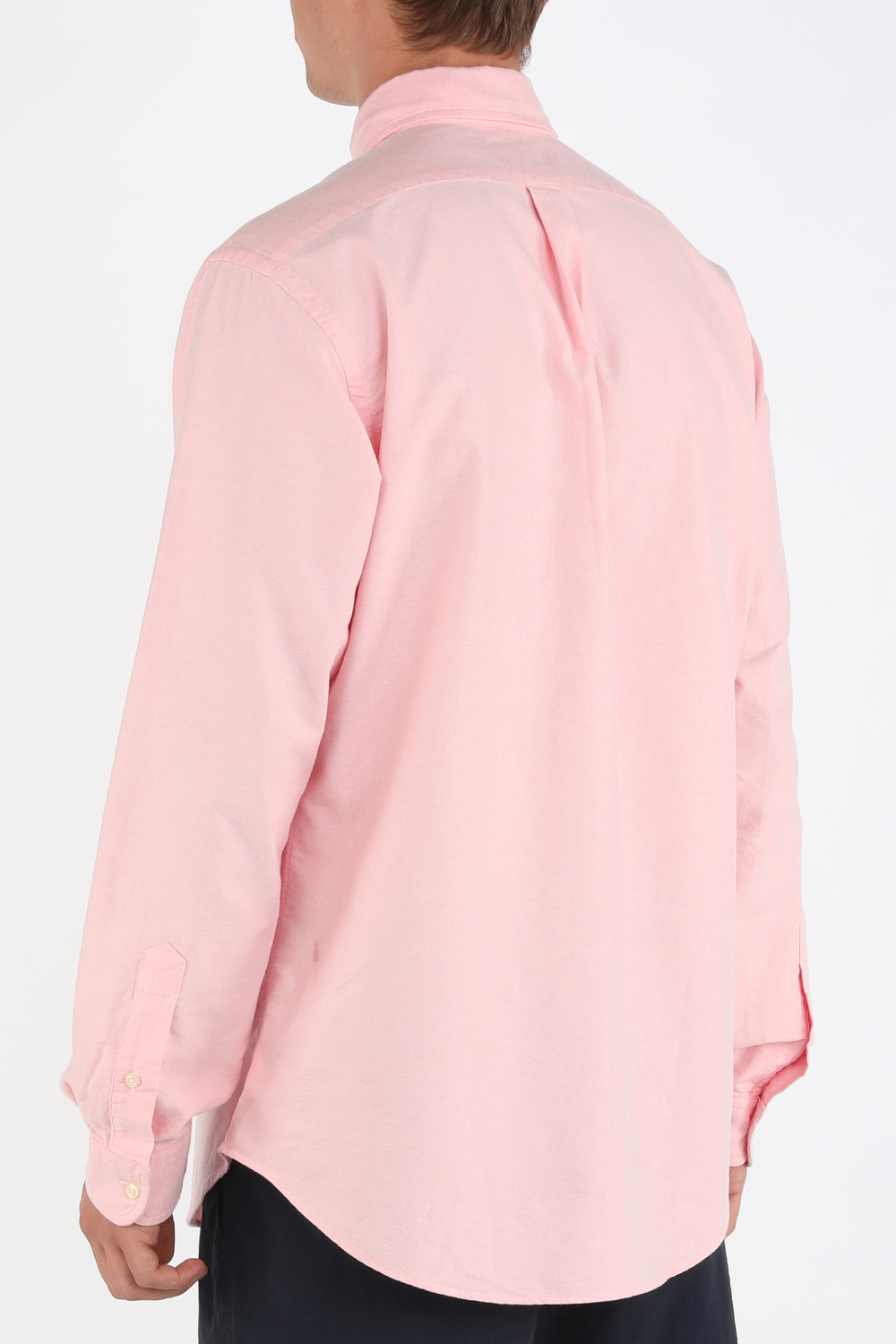 תמונת דוגמן אחורית של Long Sleeve Sport Shirt in Pink